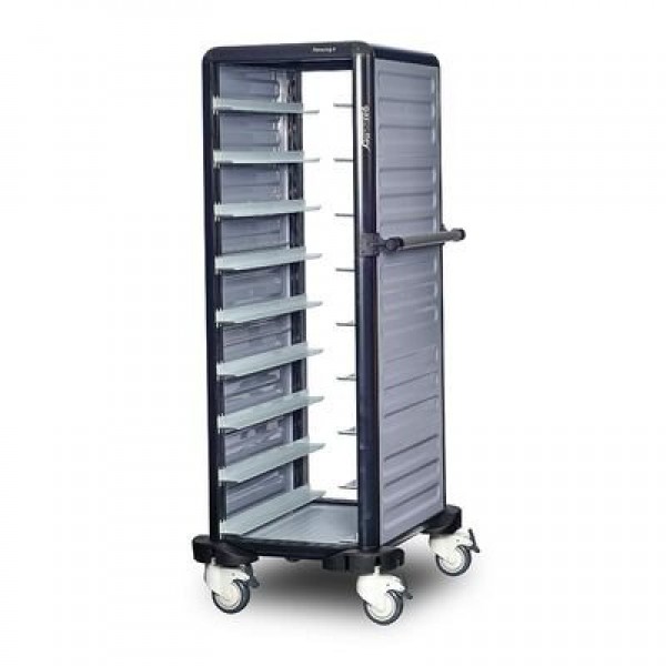 PIMAK-TURCO | GASTROLLEY TEKLI TERMO TEPSI ARABASI, 9 TEPSI KAPASITELI, 2 YANI KAPALI