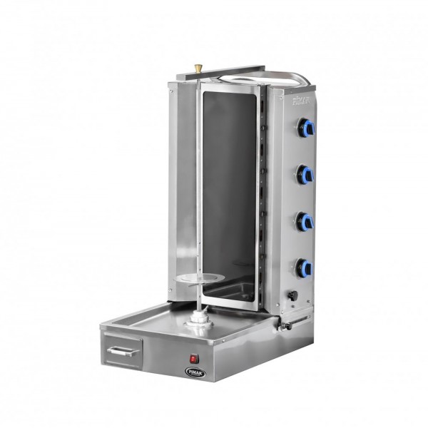 PIMAK-TURCO | M077-4C UST MOTORLU CAMLI DONER MAKINESI 4 RADYANLI